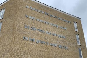 Gevelgedicht Almere Mark Boog